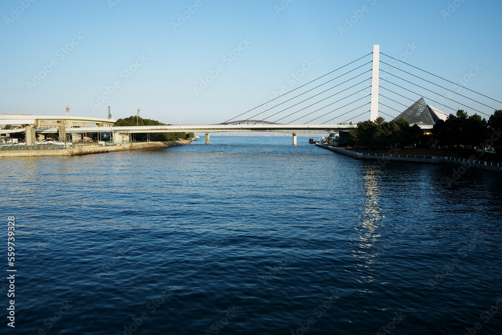 Fototapeta premium bridge over the strait