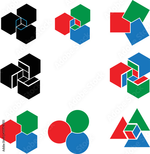 Free Download modern minimal background . Vector design composition with various geometric shapes . Abstract contemporary art . New modernism design. - GFXLoad