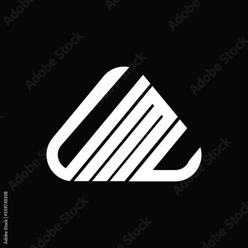 UMU letter logo creative design with vector graphic, UMU simple and modern logo. photo