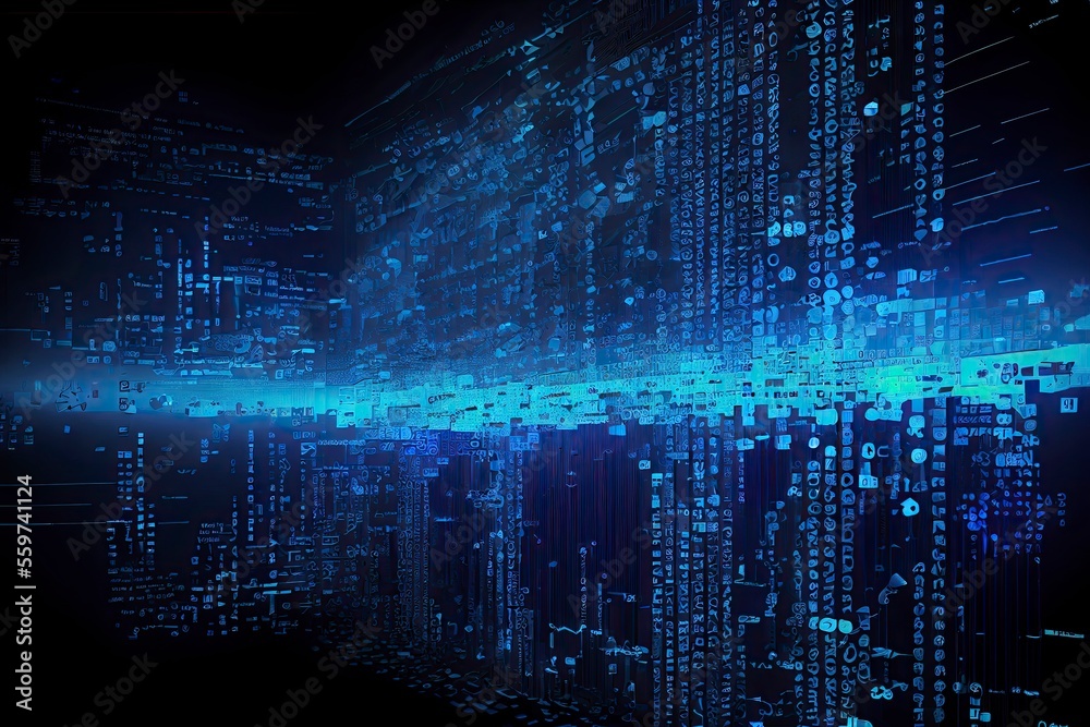 Creative blue futuristic matrix electronic background Creative blue futuristic matrix electronic background