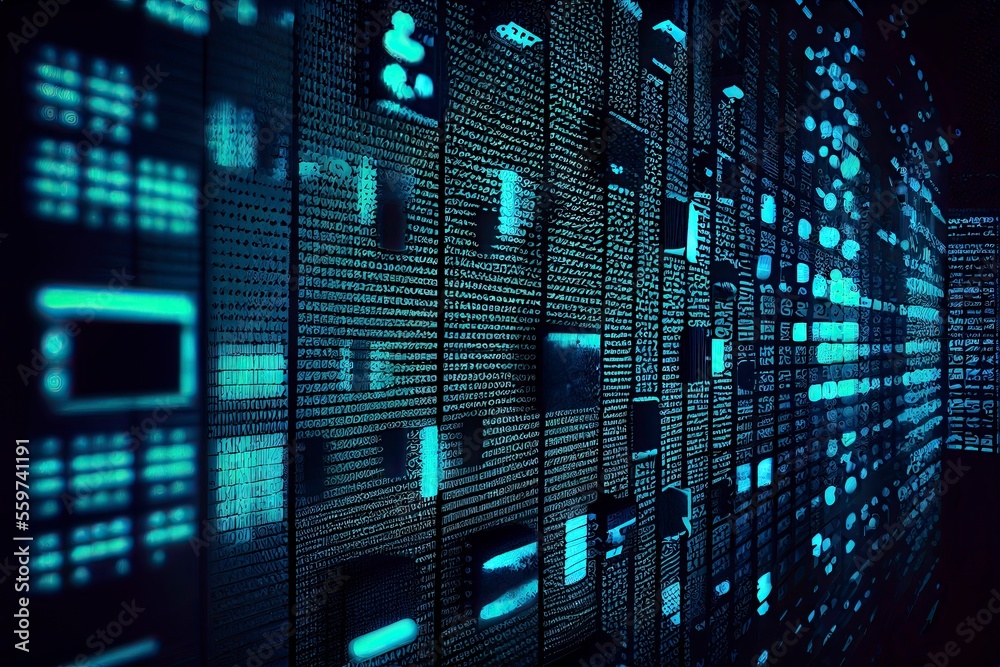 Creative blue futuristic matrix electronic background Creative blue futuristic matrix electronic background