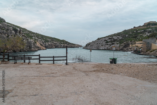 Mgarr ix-Xini on Gozo island a beautiful bay. 