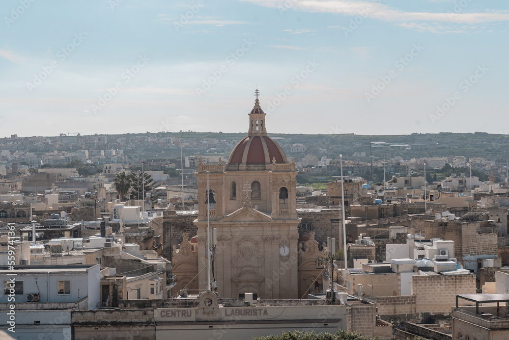Fototapeta premium Churches on the island of Gozo.