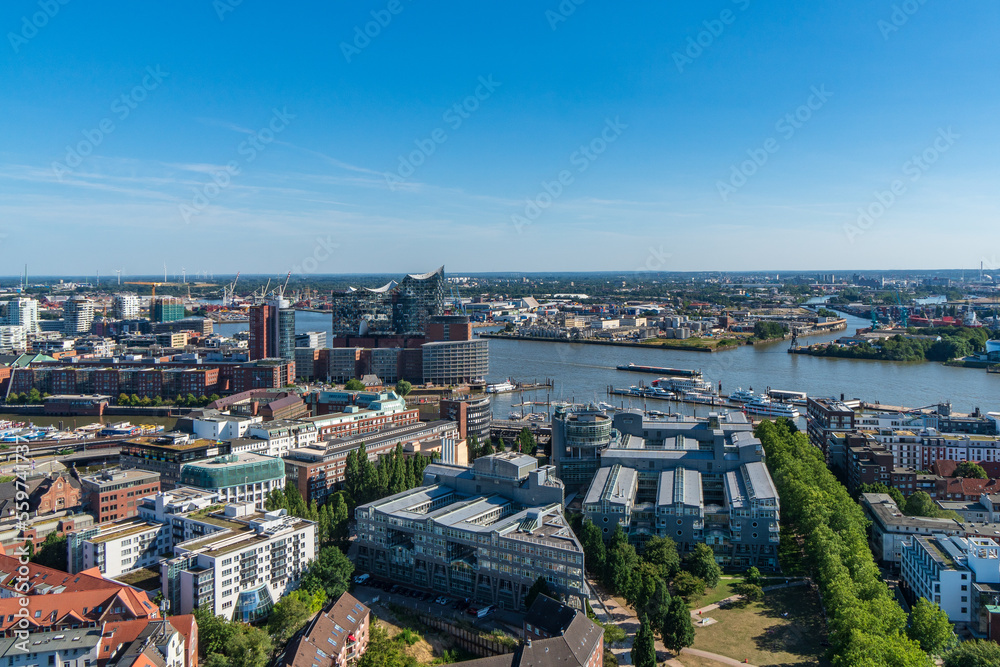 views of the city of Hamburg, Germany