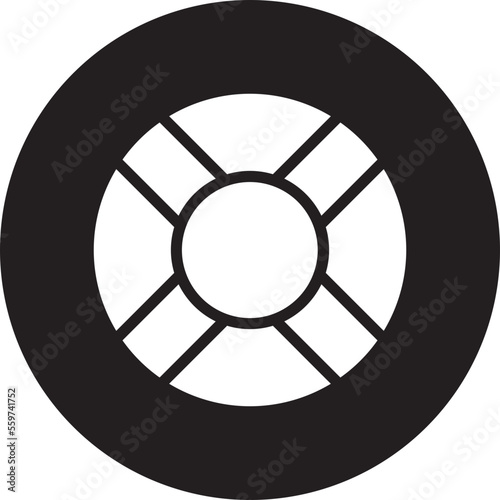 lifesaver glyph icon