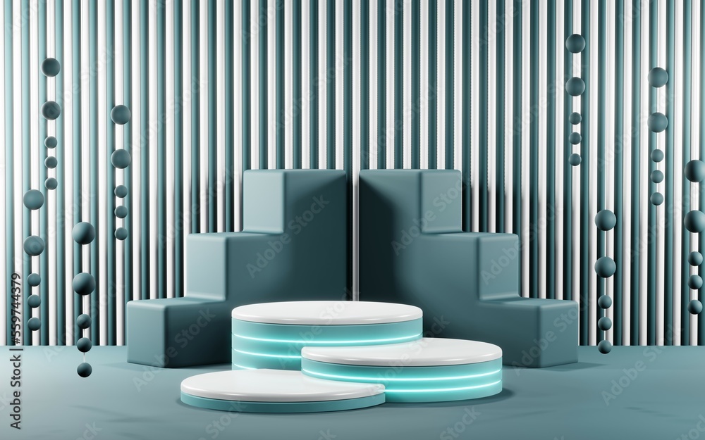 3D render of pastel template soft blue minimal background for show products 3D render of pastel template soft blue minimal background for show products