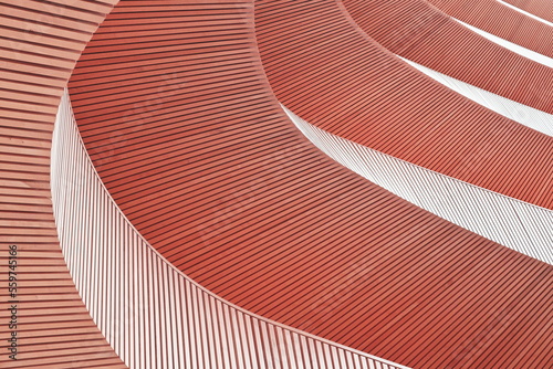 Abstract interior architectural feature