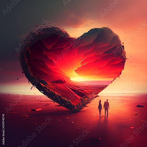 GENERATIVE AI, VALENTINE, VALENTINE'S DAY, LOVE, HEART, GLASS BALL, LGTBQ