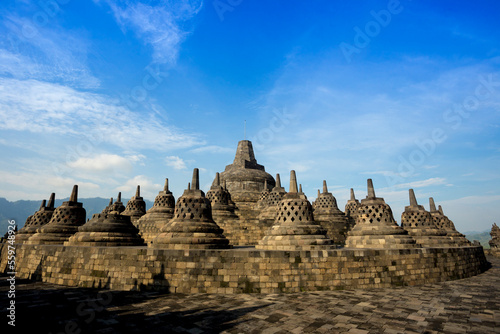 Borobudur Temple In Yogyakarta, Java Island, Indonesia