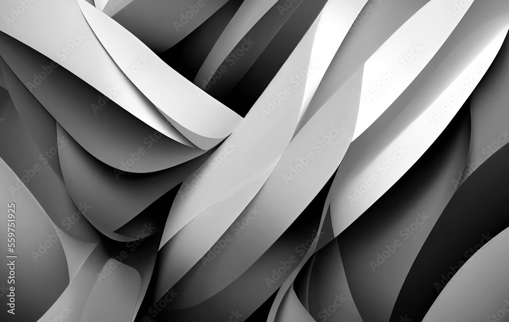 Obraz premium Black and white background texture, different shades of grey, white and dark black , luxury and flowing abstract design 