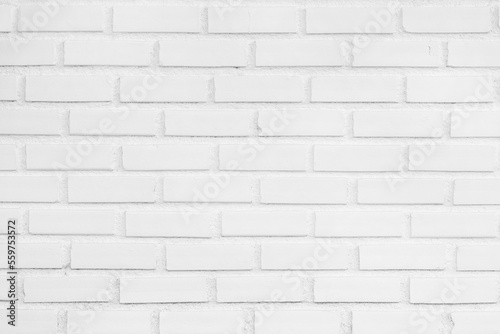 White grey brick wall texture with vintage style pattern for background and design art work.