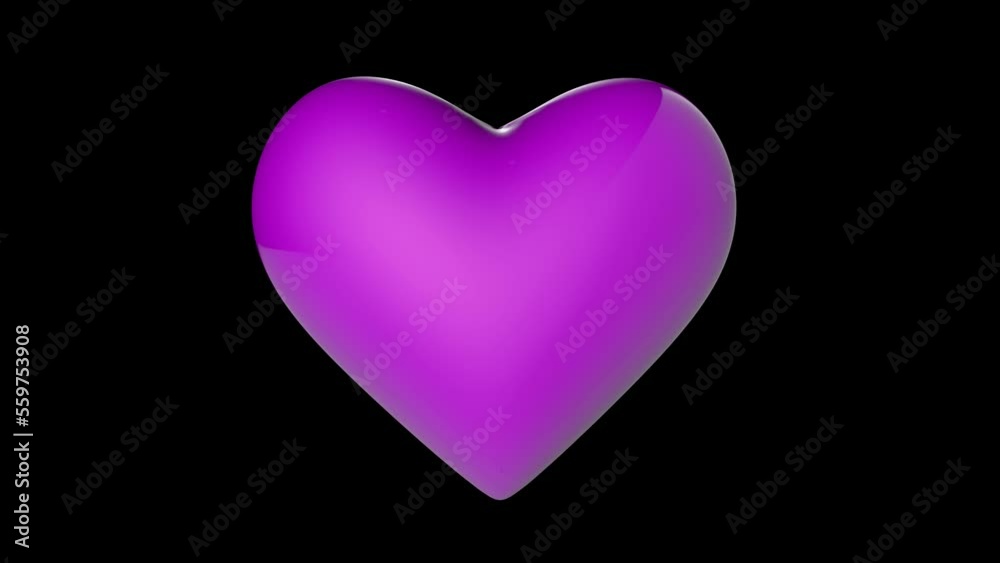 Love Heart Transparent Alpha Video 3D Animation Love Heart Transparent Alpha Video 3D Animation