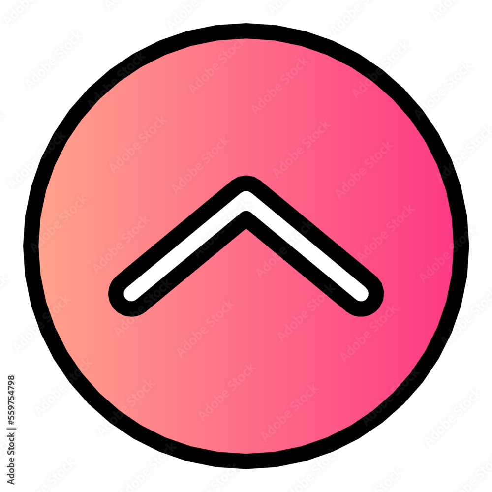 up chevron gradient icon up chevron gradient icon