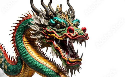 Traditional Chinese dragon. Chinese new year celebration. Generative ai