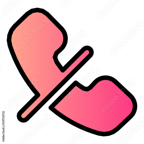 mute gradient icon