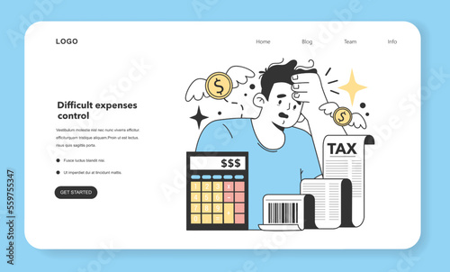 Difficult expenses control of small business. Fears and concerns about starting