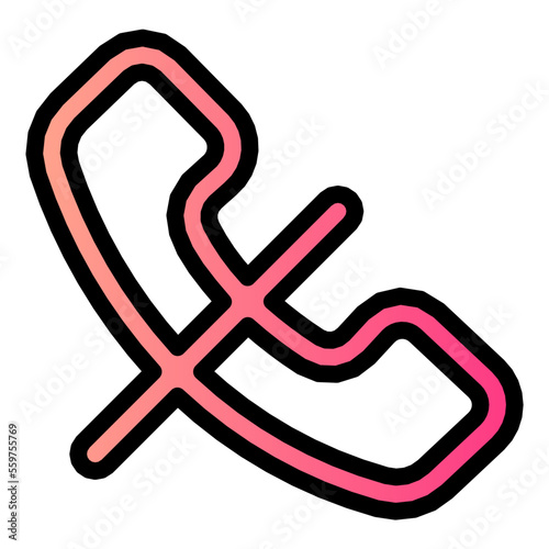 mute gradient icon