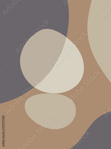 Wallpaper Mural Abstract shapes background in earthy tints
. Circles and lines in pastel colors. Minimalist illustration in Scandinavian style. Torontodigital.ca