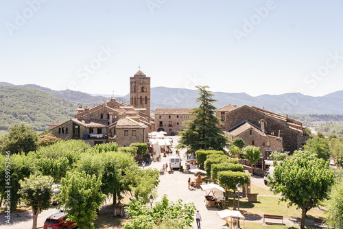 Typical beautiful villages of Spain - Ainsa Sobrarbe ,Huesca province, Pirenei mountains. High quality photo photo