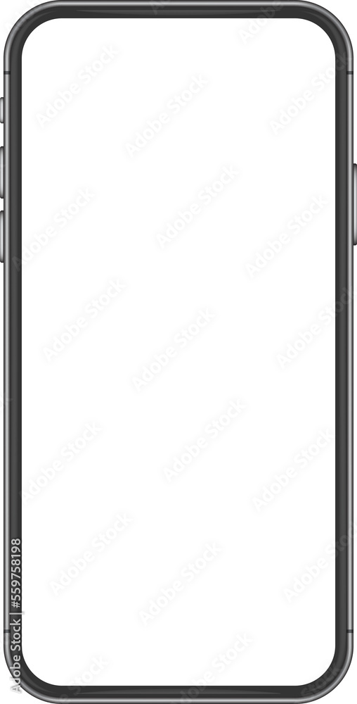 Photo Realistic Mobile Phone Frame Template With Blank Transparent Screen App UI Design Presentation Isolated PNG Photo Realistic Mobile Phone Frame Template With Blank Transparent Screen App UI Design Presentation Isolated PNG
