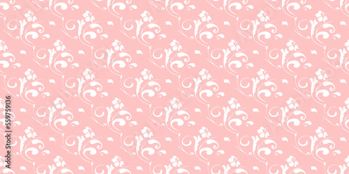 Pattern with floral elements on pink. Seamless background. Texture for wallpaper. vector eps 10