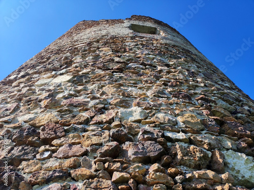 old tower of Vrsac on Fruska Gora mountain photo