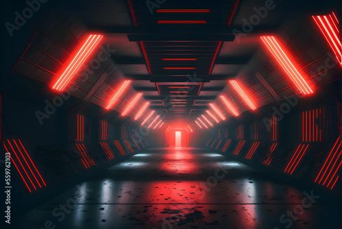 red tunnel in the tunnel