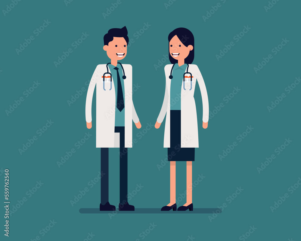 Hospital people characters set. Vector illustration doctor and nurse concept Hospital people characters set. Vector illustration doctor and nurse concept