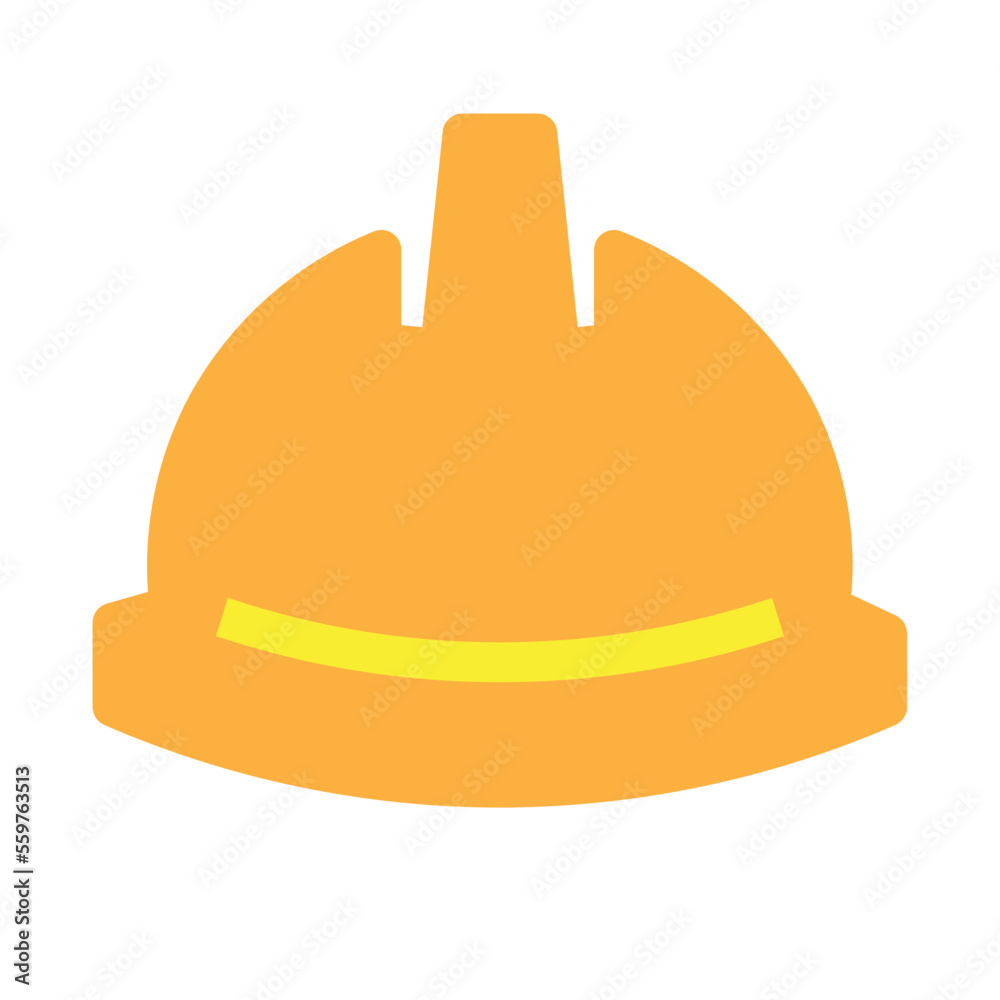 Helmet Flat Icon Helmet Flat Icon