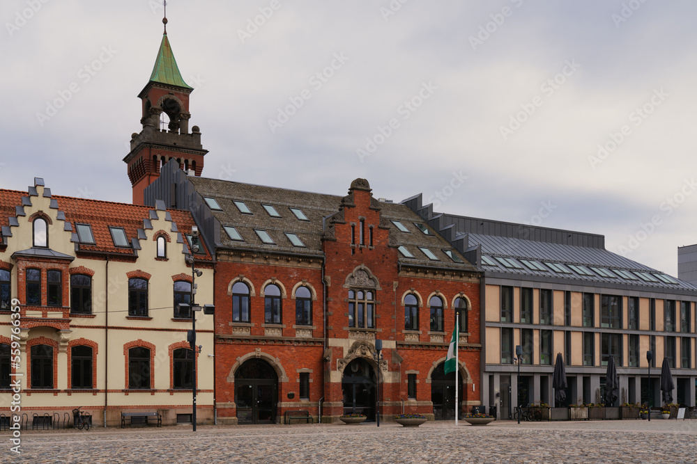 Kristiansand Municipality main building, at Rådhuskvartalet in Kristiansand Kristiansand Municipality main building, at Rådhuskvartalet in Kristiansand