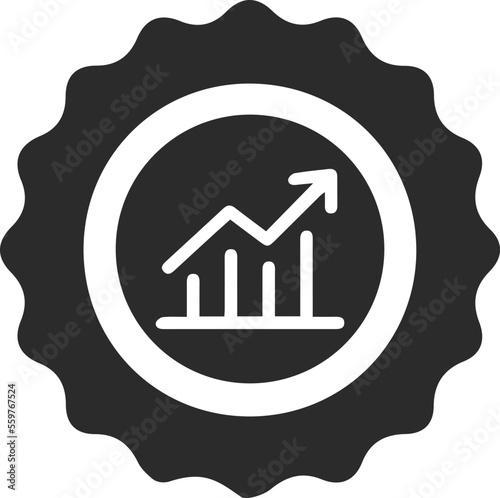 Advantage icon, benefit icon black vector