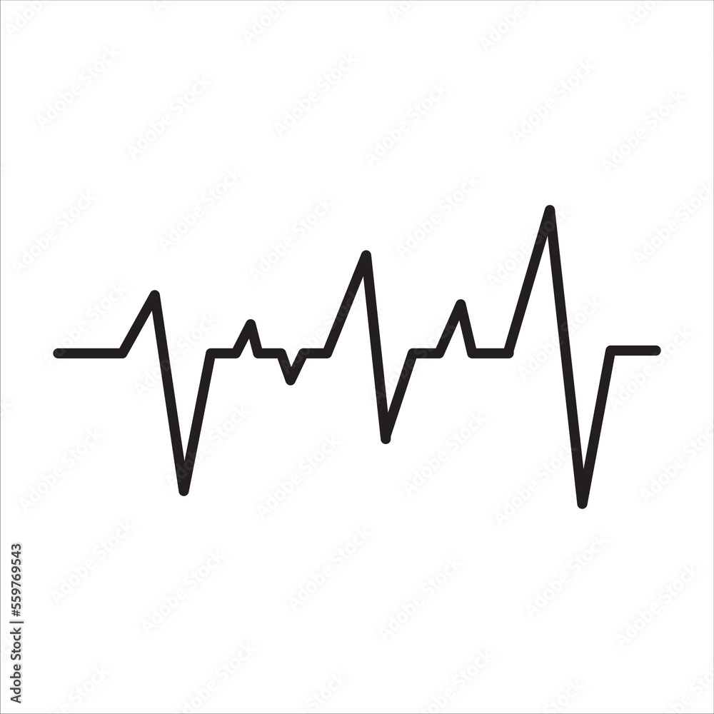heartbeat icon, vector, illustration, symbol heartbeat icon, vector, illustration, symbol