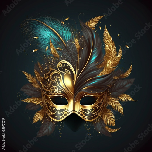 Venetian carnival mask 2023, Generative AI 