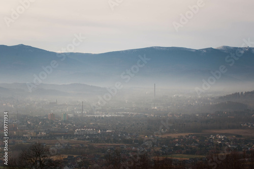 Góry Karkonosze, widoki na Karkonosze, Snieżka, Jelenia Góra, dom w górach, 