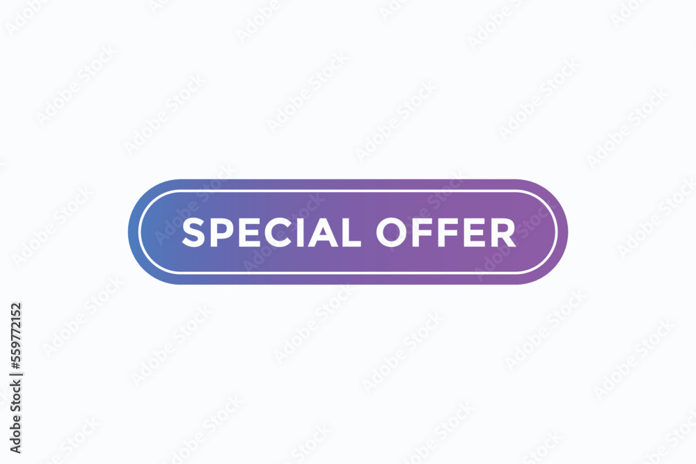 special offer button vectors.sign label speech bubble special offer 
