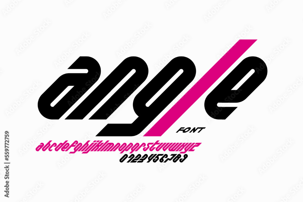 Modern lowercase style font design, alphabet letters and numbers vector illustration Modern lowercase style font design, alphabet letters and numbers vector illustration
