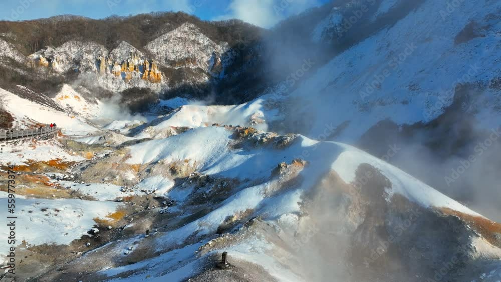 hot water springs, scenic geothermal springs valley, volcanic activity ...