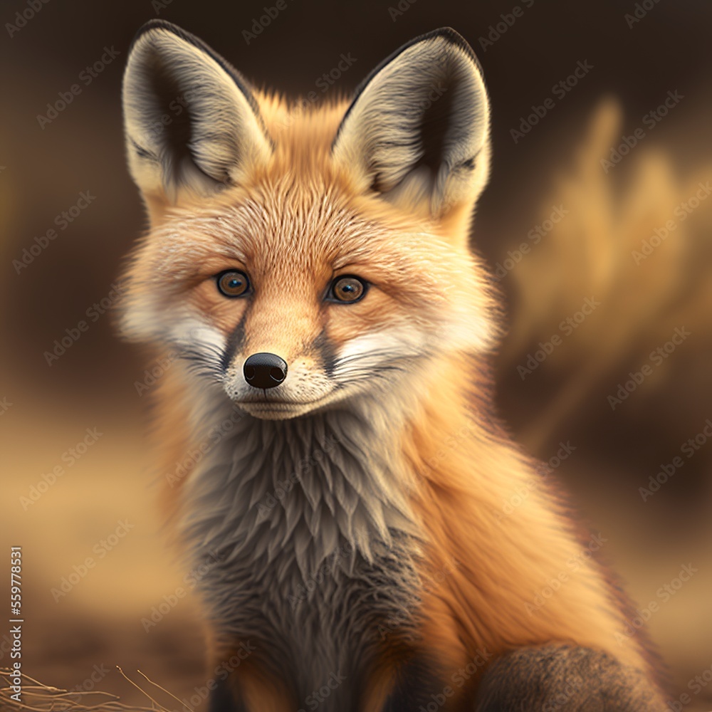 cute fox portrait animal zoo cute fox portrait animal zoo