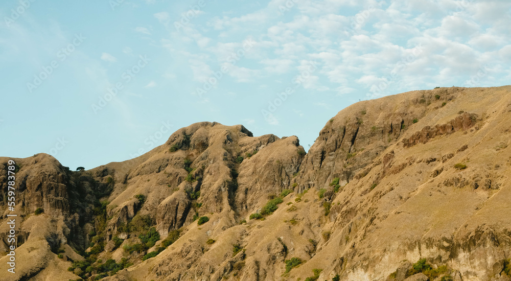 side view of Padar Island, Indonesia