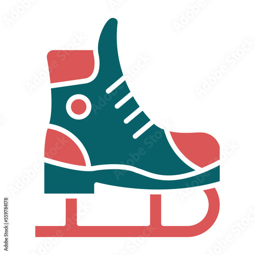 Ice Skate Icon Style