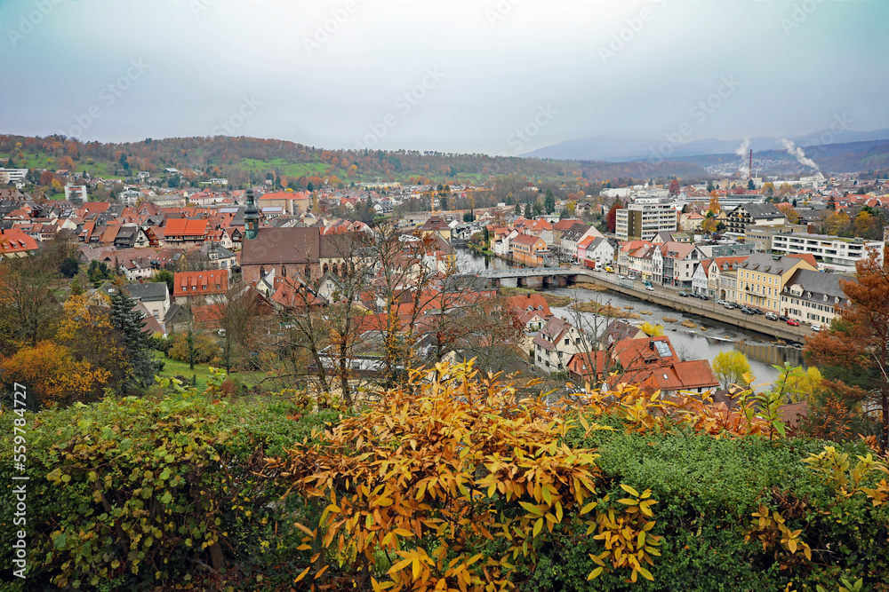 Blick vom Kriegedenkmal auf Gernsbach