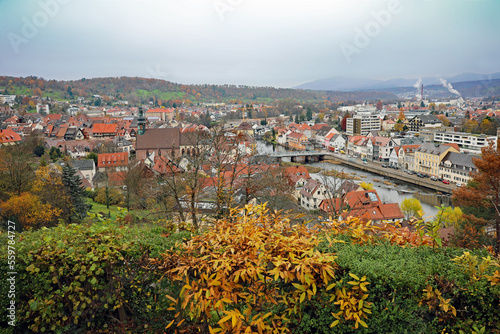 Blick vom Kriegedenkmal auf Gernsbach photo