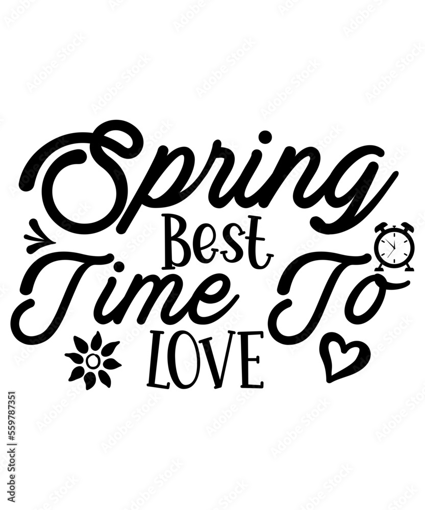 Obraz premium Spring SVG Bundle, Spring Shirt Svg for Cricut, Flower Market Svg, Hello Spring Bundle Svg Cut file, Welcome Spring Svg, Dxf, Png, Eps