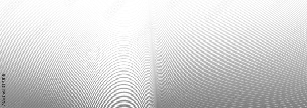Light grey lines in 3D perspective vector abstract background, dynamic linear minimal design, wave lied pattern in dimensional and movement. Light grey lines in 3D perspective vector abstract background, dynamic linear minimal design, wave lied pattern in dimensional and movement.