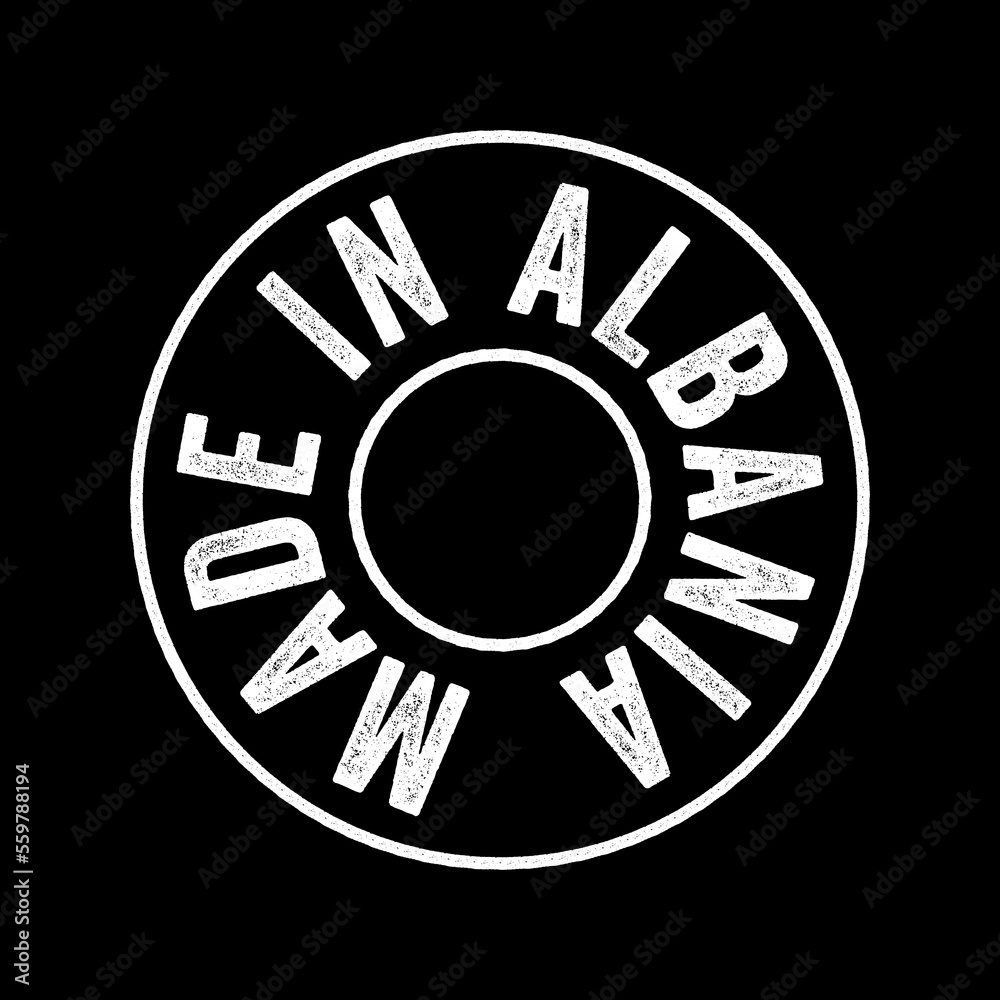 Made in Albania text emblem stamp, concept background Made in Albania text emblem stamp, concept background