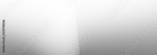 Light grey lines in 3D perspective vector abstract background, dynamic linear minimal design, wave lied pattern in dimensional and movement.