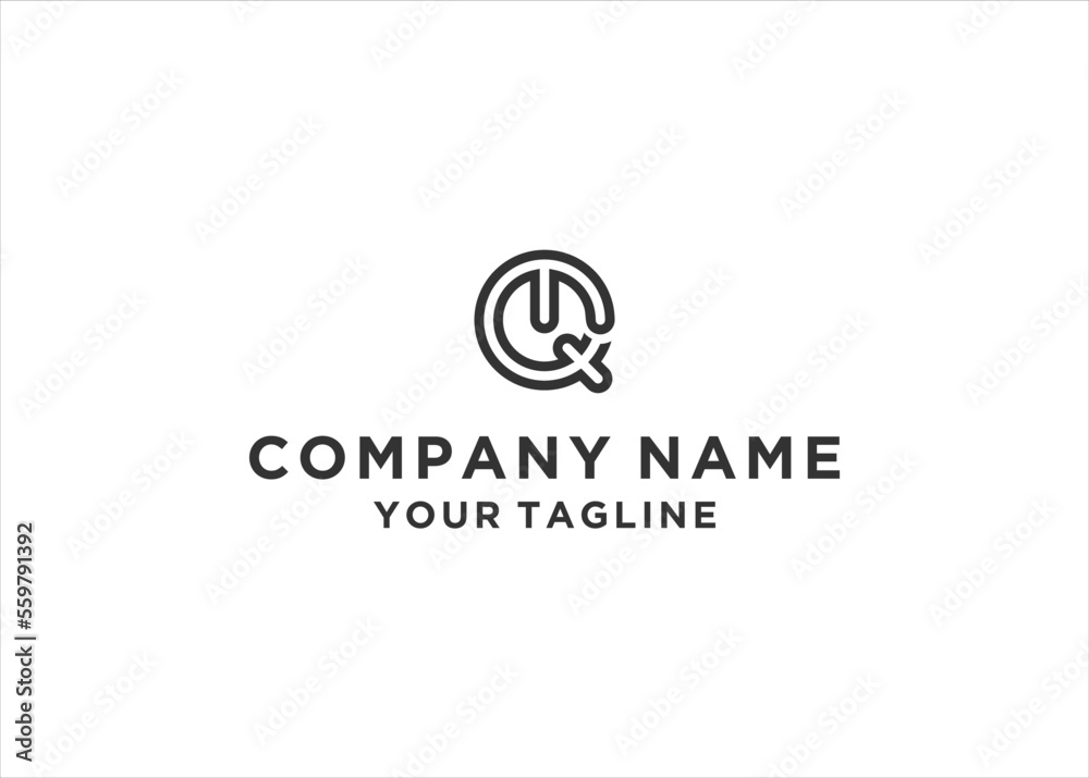 Initial Letter QT Monogram Logo Design Vector Initial Letter QT Monogram Logo Design Vector