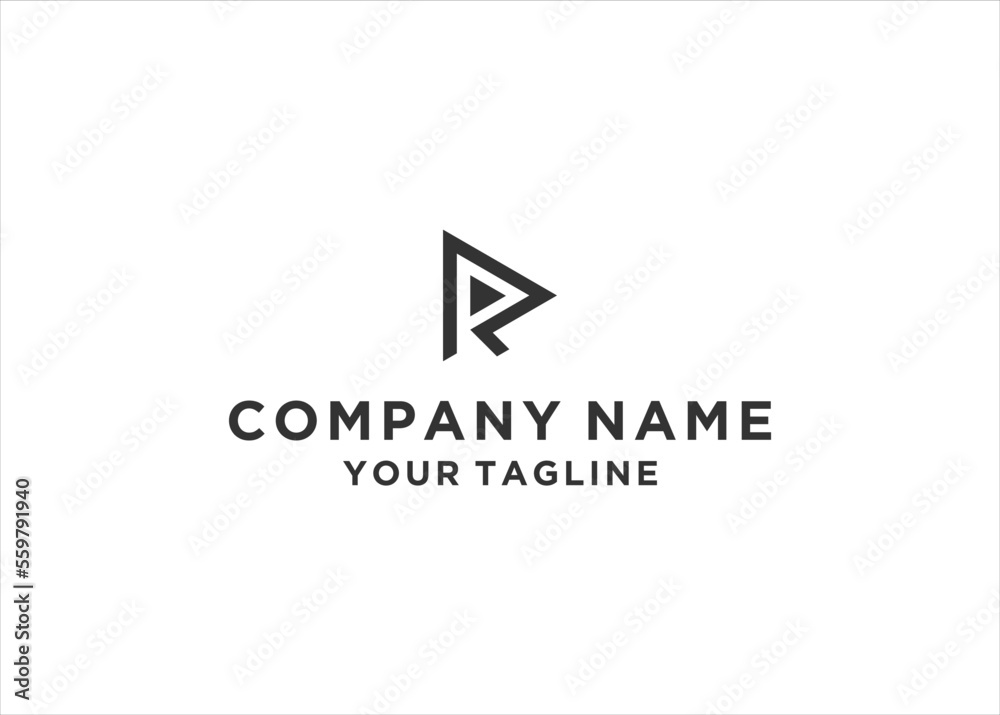 Initial Letter R Monogram Logo Design Vector Initial Letter R Monogram Logo Design Vector