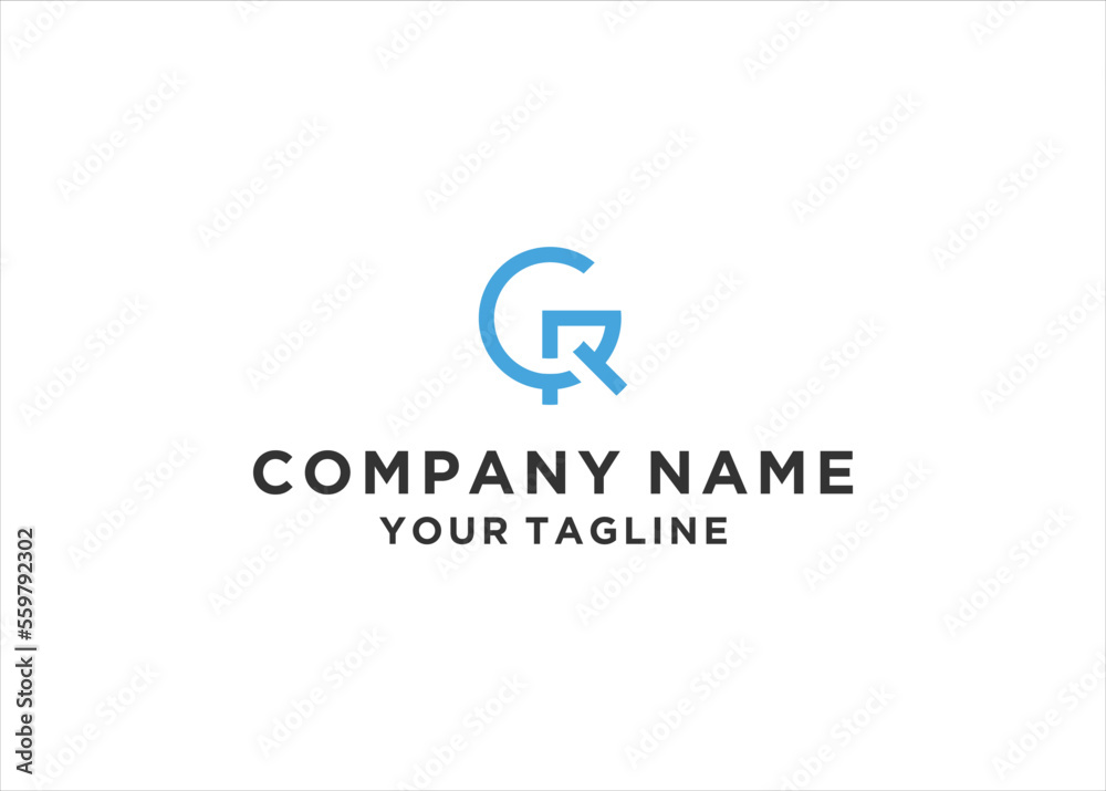 Initial Letter CR Monogram Logo Design Vector Initial Letter CR Monogram Logo Design Vector