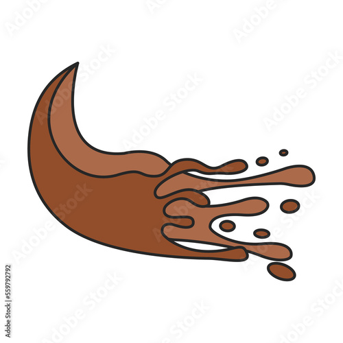 Splash vector icon.Color vector icon isolated on white background splash .